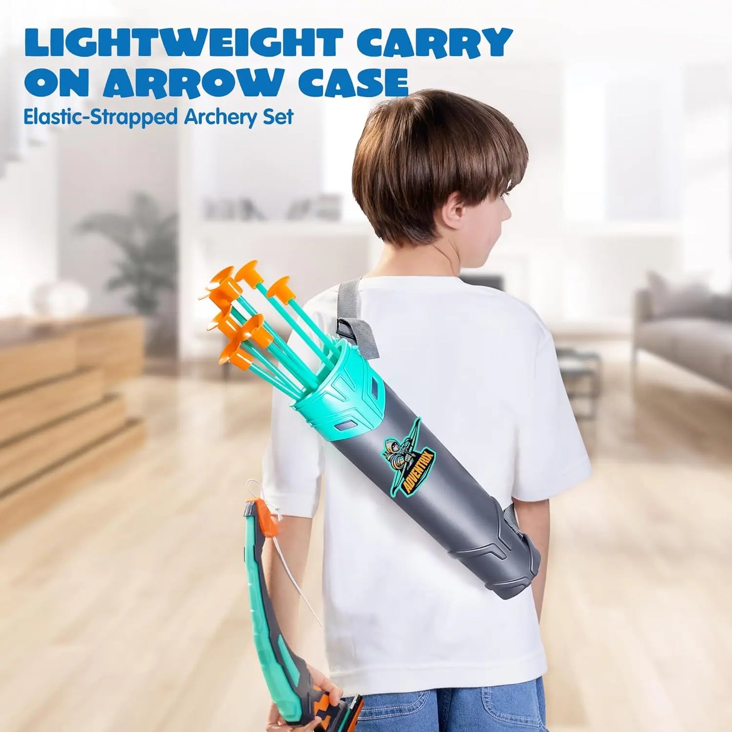 Joyfy LED Light Up Kids Bow And Arrow Archery Set