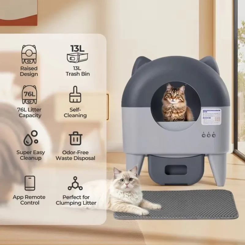 Lunapurr Automatic Self-Cleaning Litter Box With App Control
