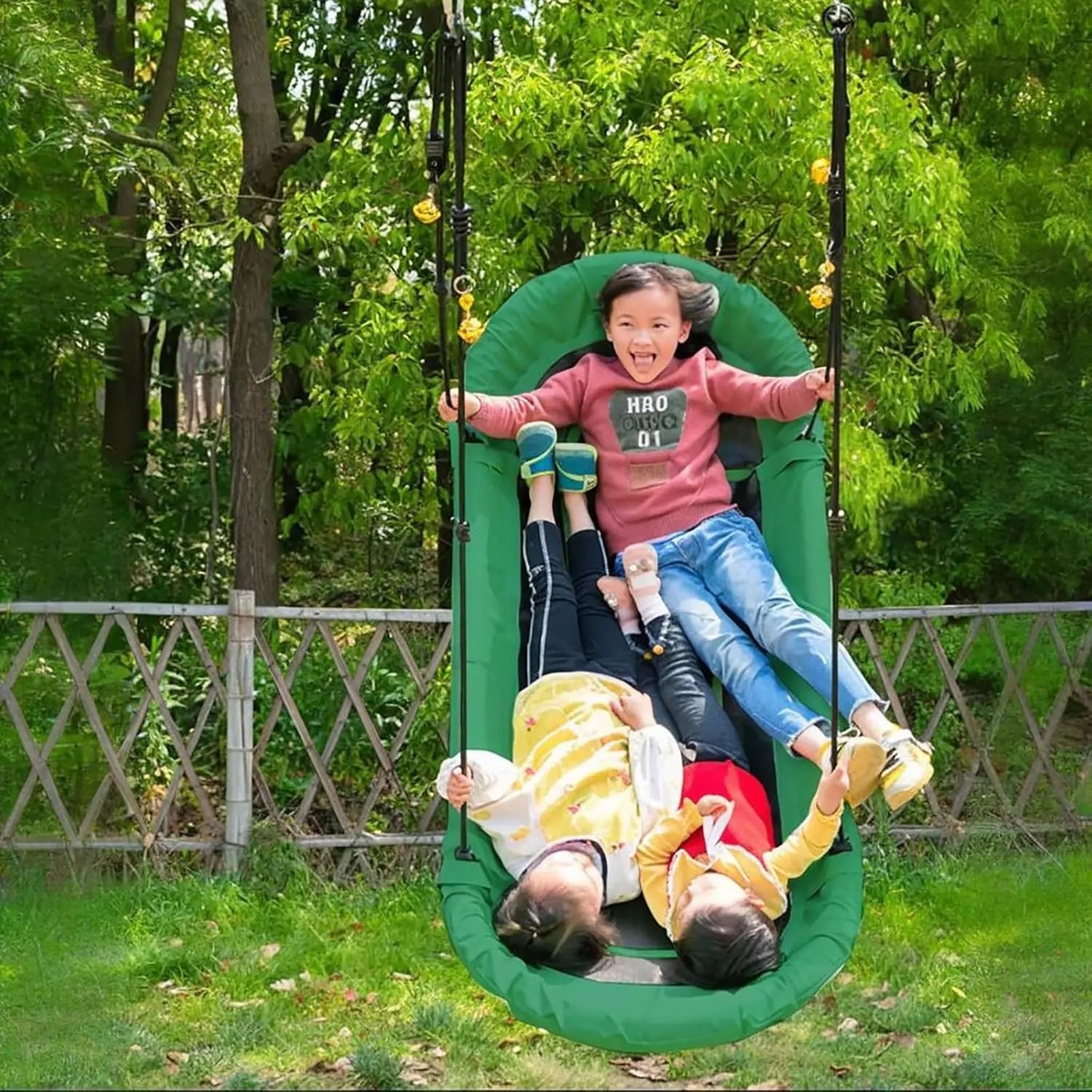 Platform Boat Swing Hanging Hammock Lounger Outdoor Recreation