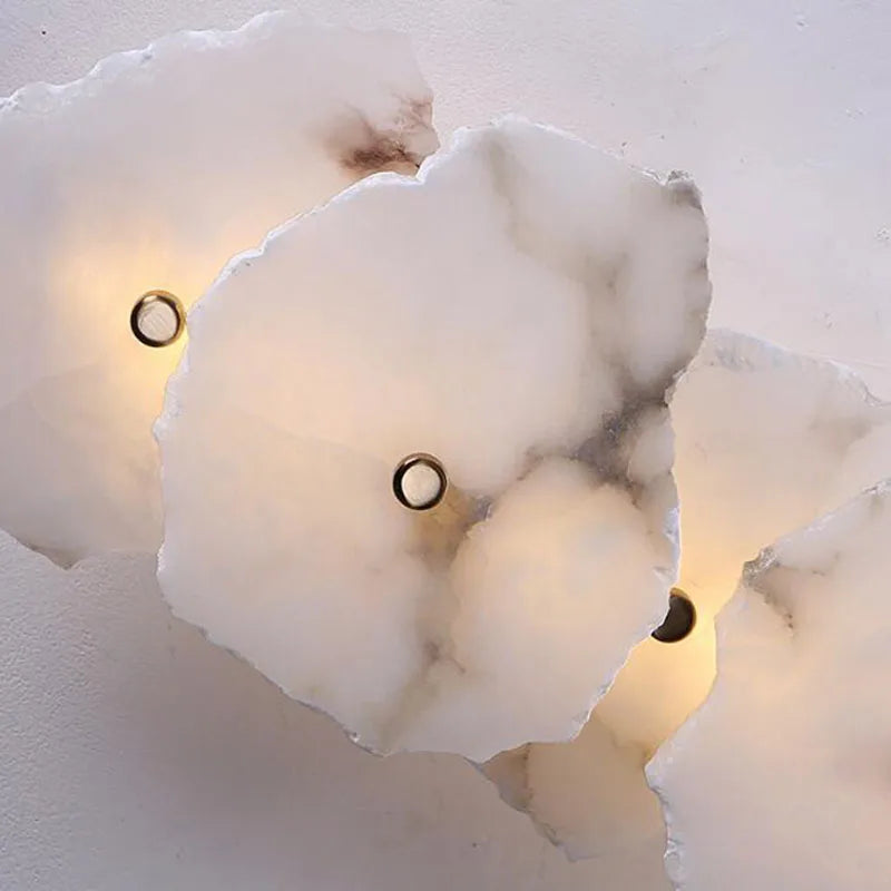 Jmmxiuz Luxury Marble LED Wall Light Modern Sconce