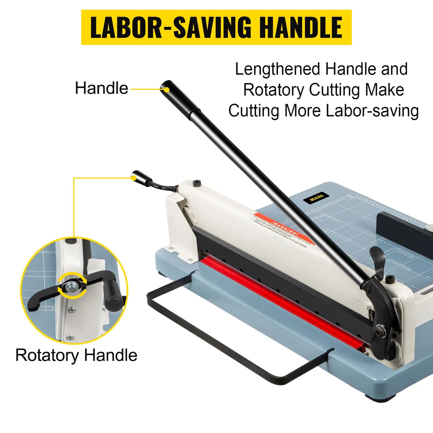 VEVOR Manual Paper Cutter Guillotine Trimmer Heavy Duty 300-500 Sheets