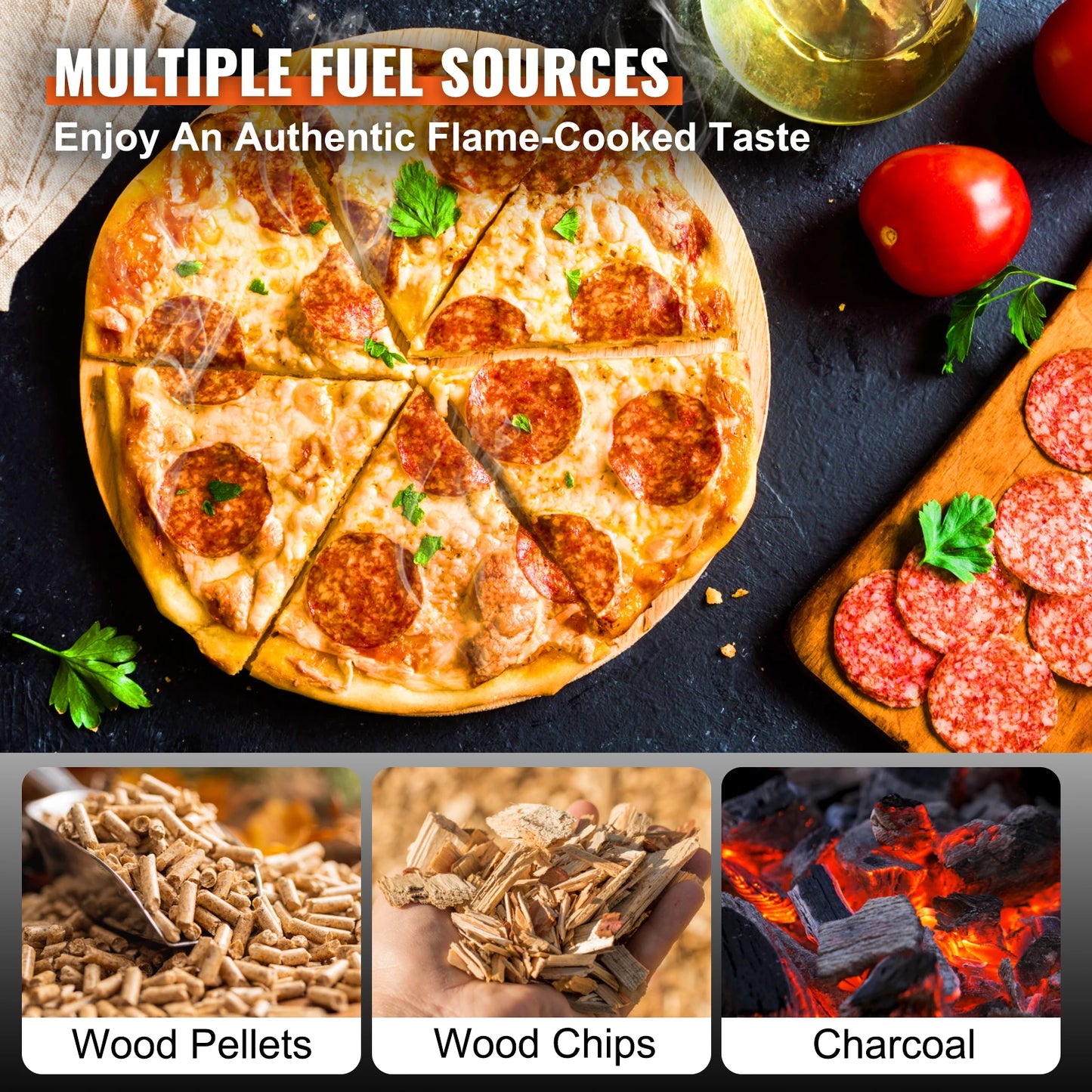 Outdoor Charcoal Oven Portable Stainless Steel Grill And Pizza Oven