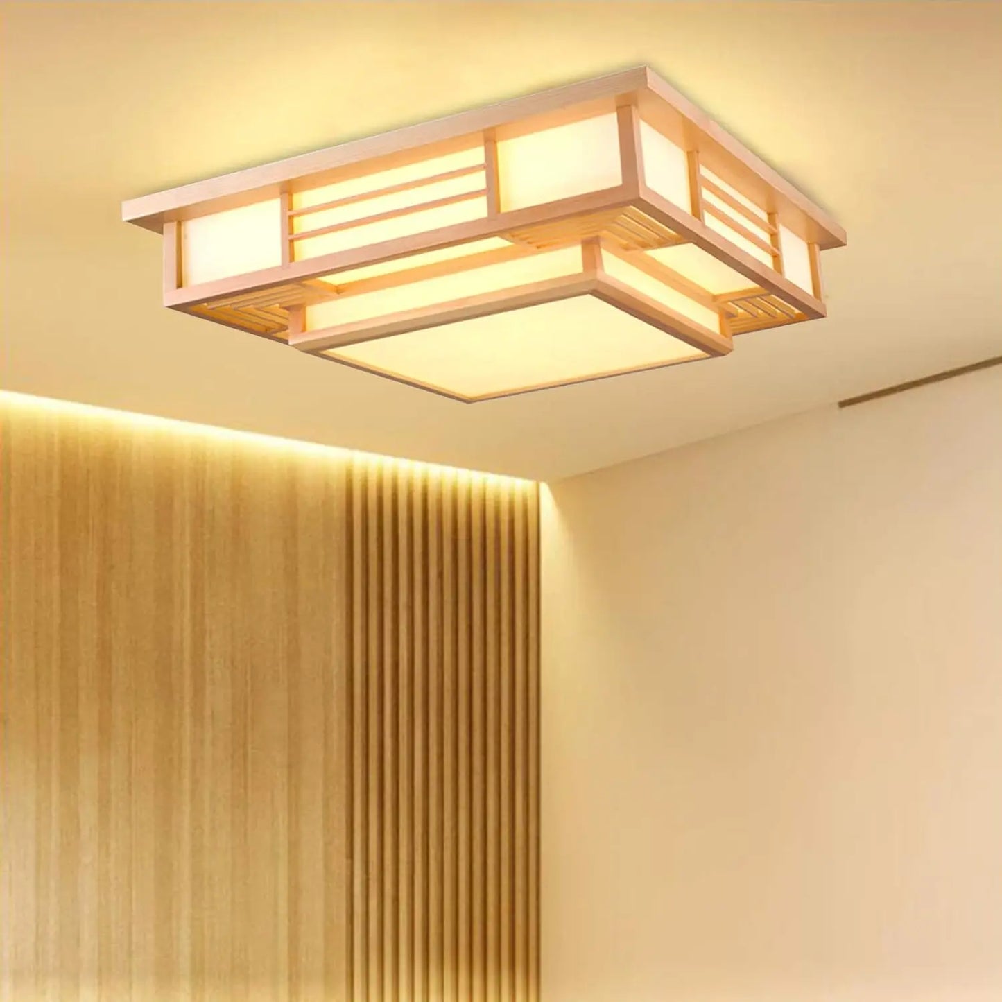 Japanese Style LED Ceiling Light Dimming Zen Close To Ceiling