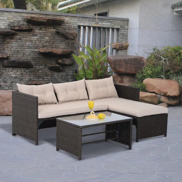 Patio Furniture Sectional Set Outdoor Sofa Garden Lounge