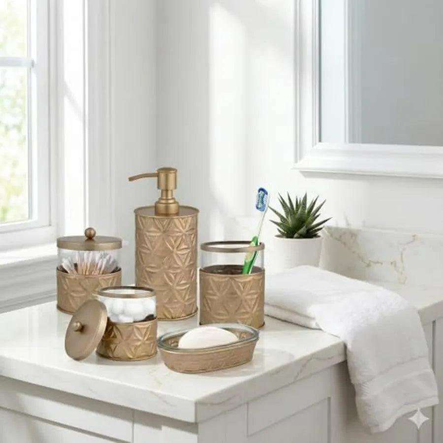 Autumn Alley Brushed Matte Finish Bathroom Accessories Set