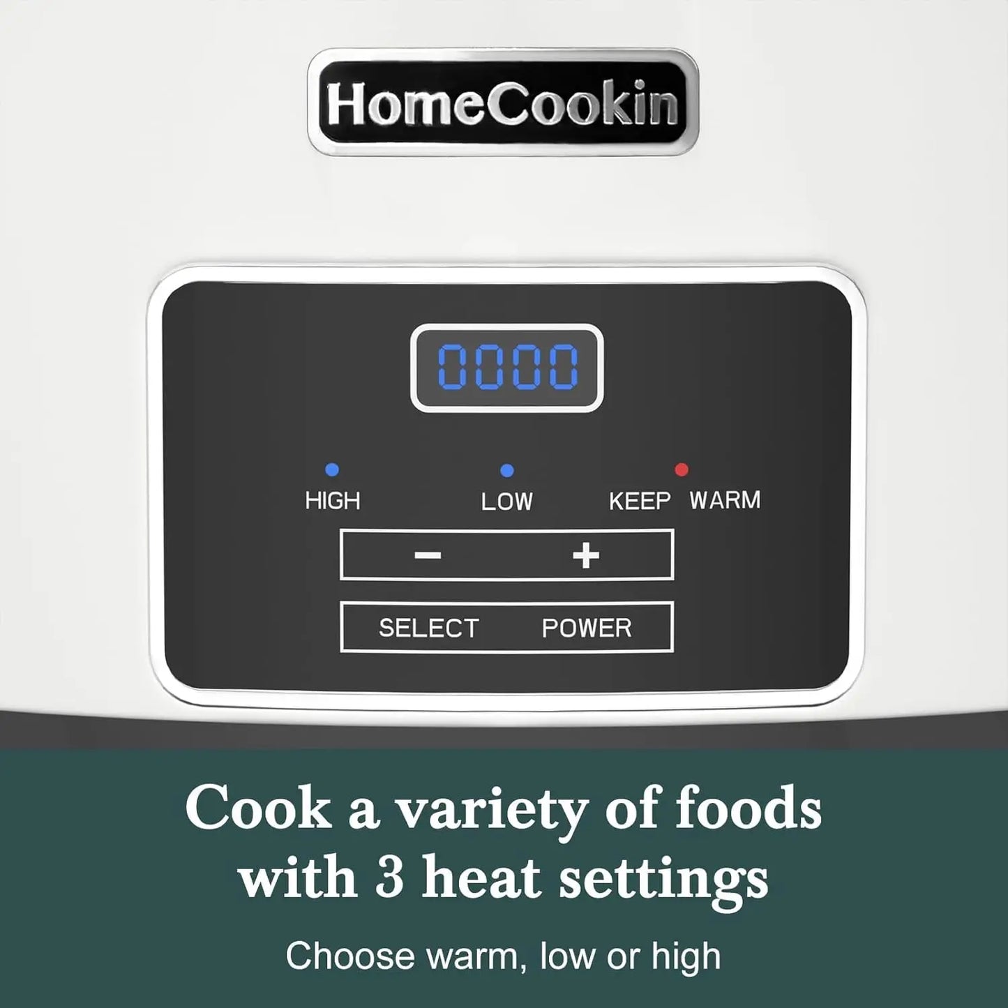 XMSJ Programmable Slow Cooker With Timer And Keep Warm