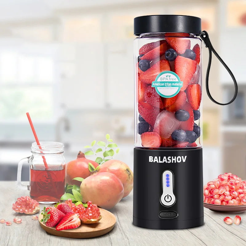 Balashov Portable Electric Juicer Blender USB Rechargeable