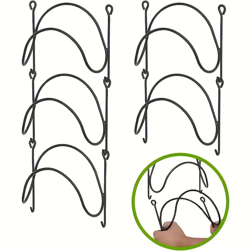 Wrought Iron Towel Rack Wall Mount With Hooks Space Saving