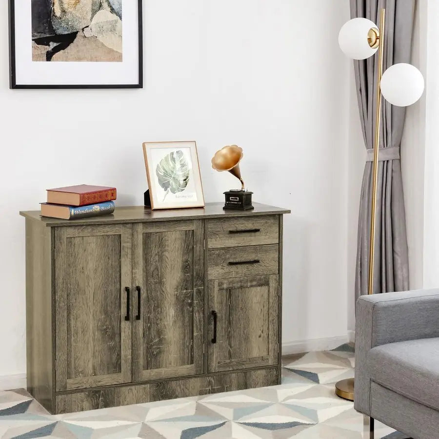 XMSJ Kitchen Sideboard Cabinet With Storage And Adjustable Shelf