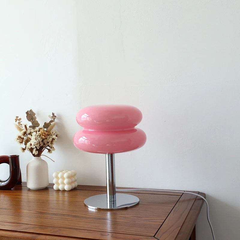 Yueyi Macaron Table Lamp Trichromatic LED Night Light Bedroom