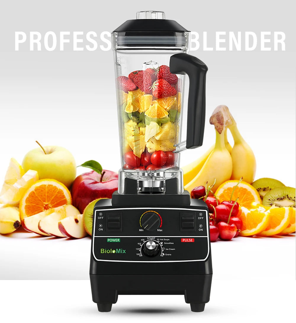 Biolomix 2200W Smart Timer Blender Mixer Juicer Food Processor