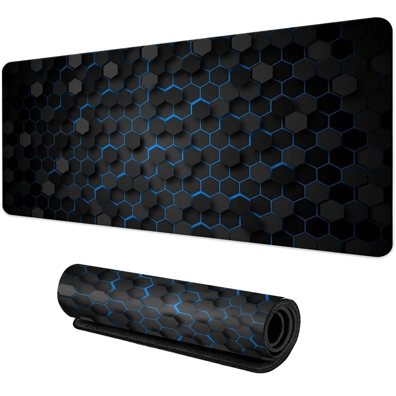Non-Slip Rubber Gaming Mouse Pad with Sewn Edge Desk Mat