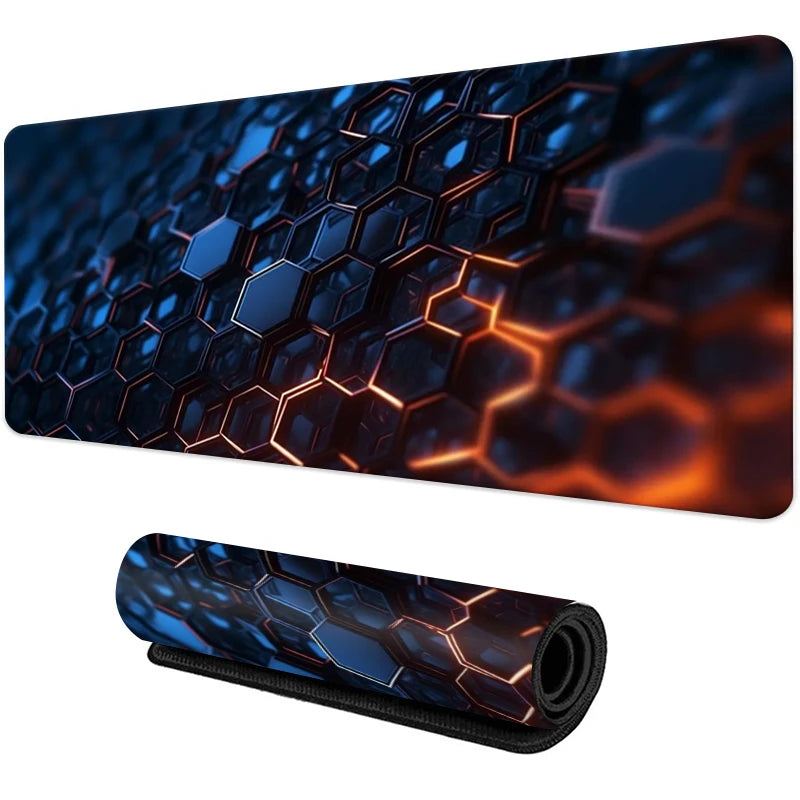 Non-Slip Rubber Gaming Mouse Pad with Sewn Edge Desk Mat
