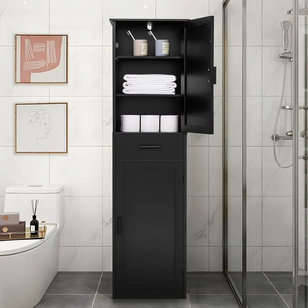 Storage Cabinet With Doors And Drawer For Home Office