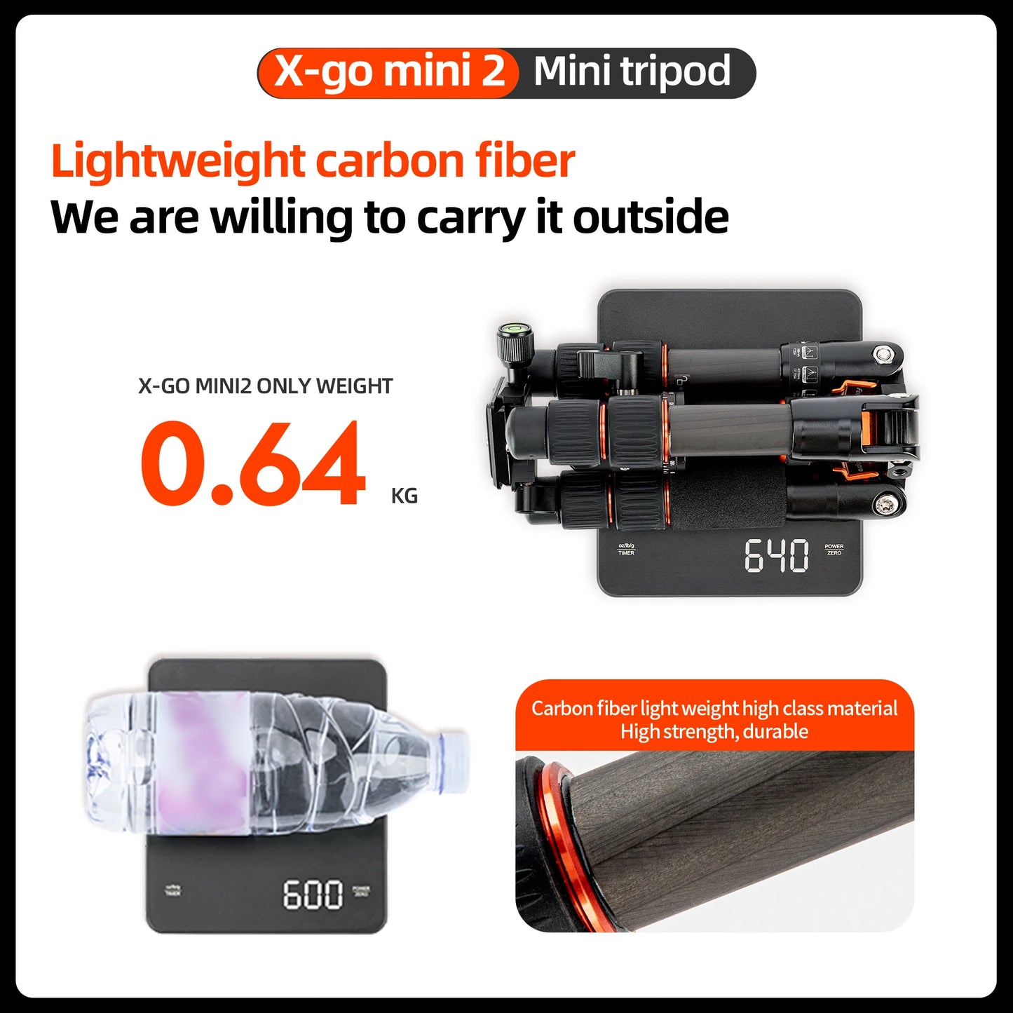 Fotopro X-GO MINI2 Mini Tripod with Ball Head for Cameras