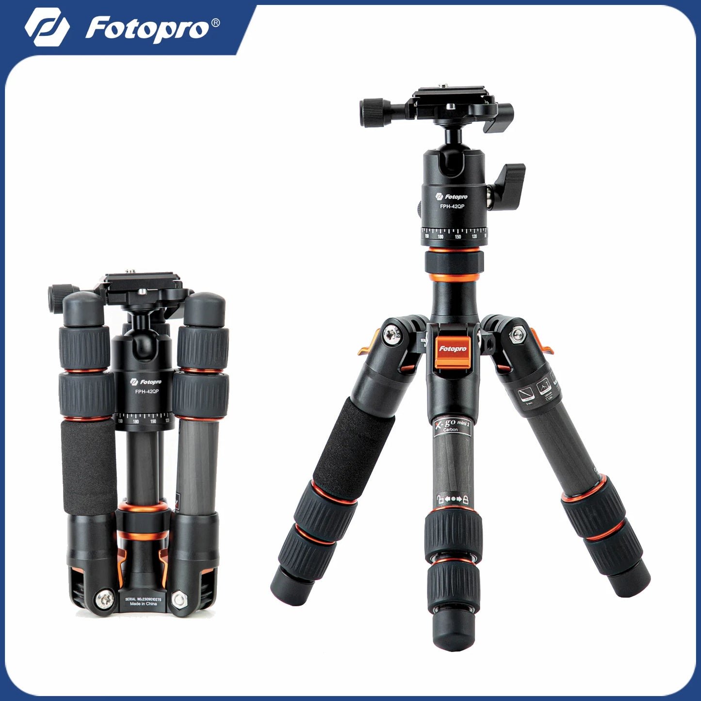 Fotopro X-GO MINI2 Mini Tripod with Ball Head for Cameras