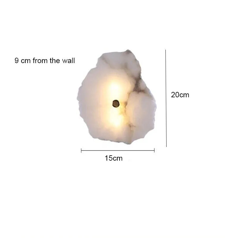 Jmmxiuz Luxury Marble LED Wall Light Modern Sconce