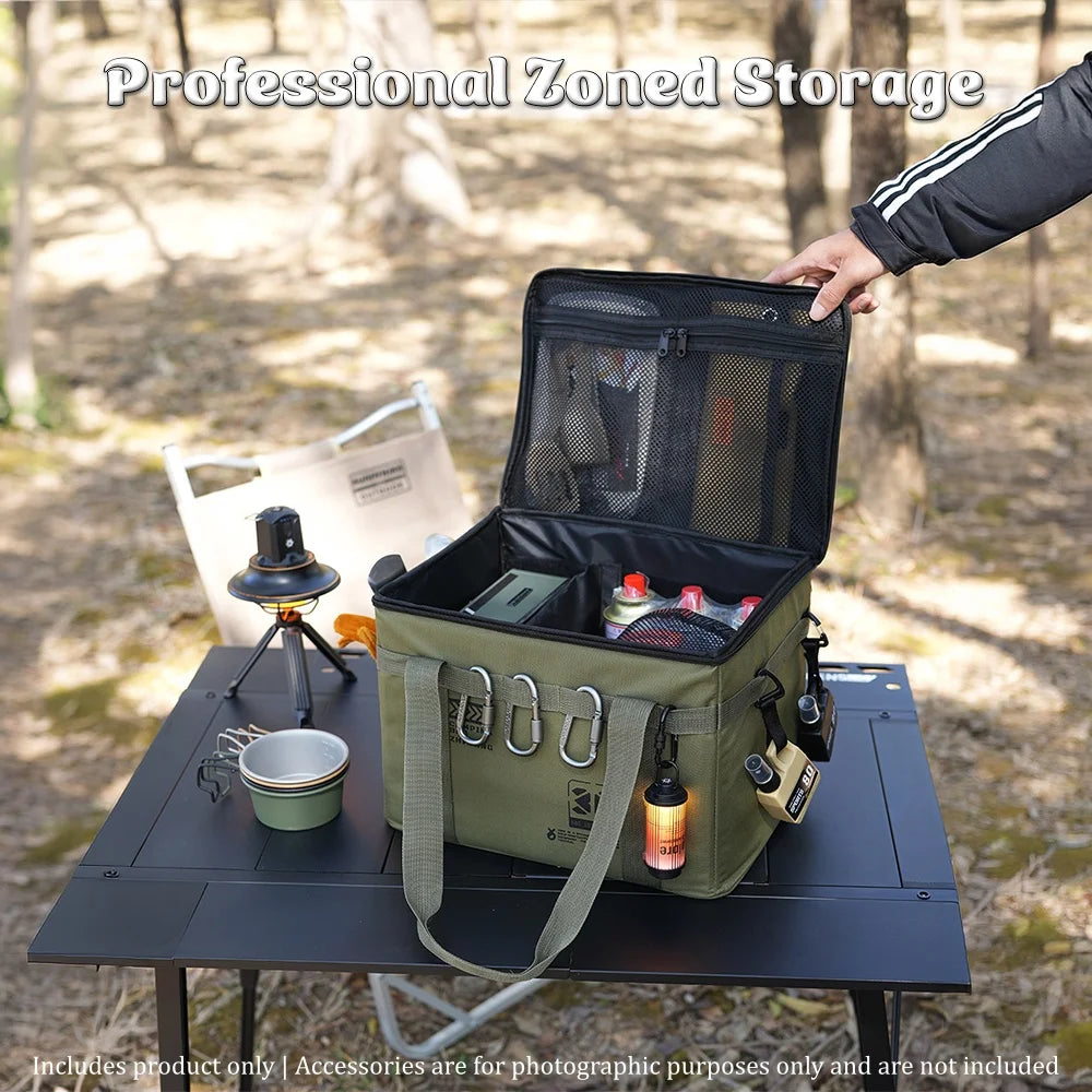 YCB1 42L Tactical Camping Storage Bag Large Capacity Foldable Reusable Ideal for Picnic Utensils and Outdoor Gear