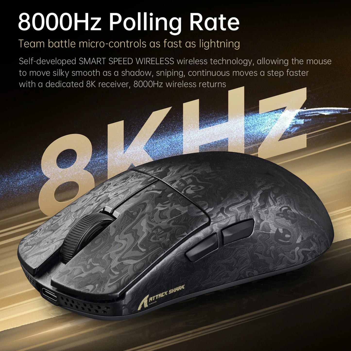 Attack Shark R11 Ultra Wireless Gaming Mouse 8000 Hz 49g