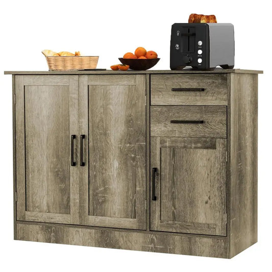 XMSJ Kitchen Sideboard Cabinet With Storage And Adjustable Shelf
