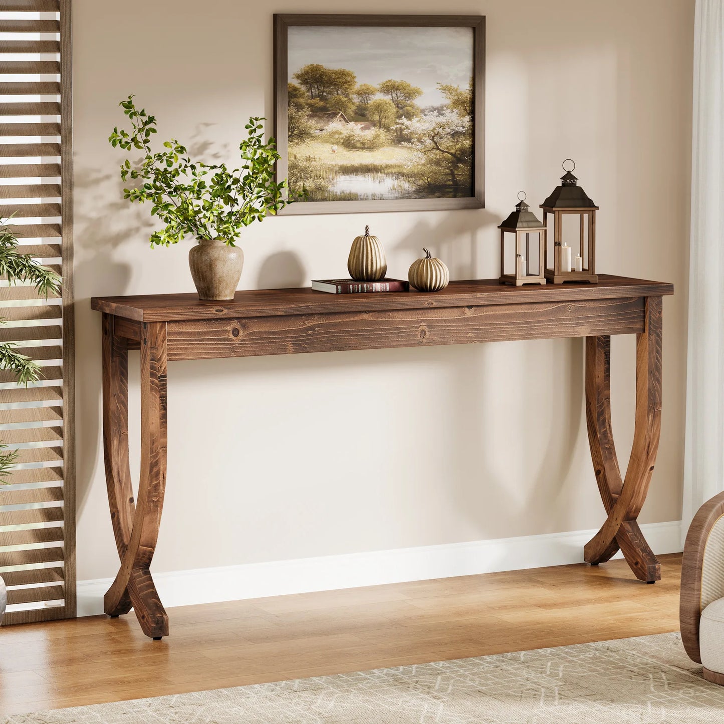 Tribesigns Solid Wood Console Table For Entryway And Hallway